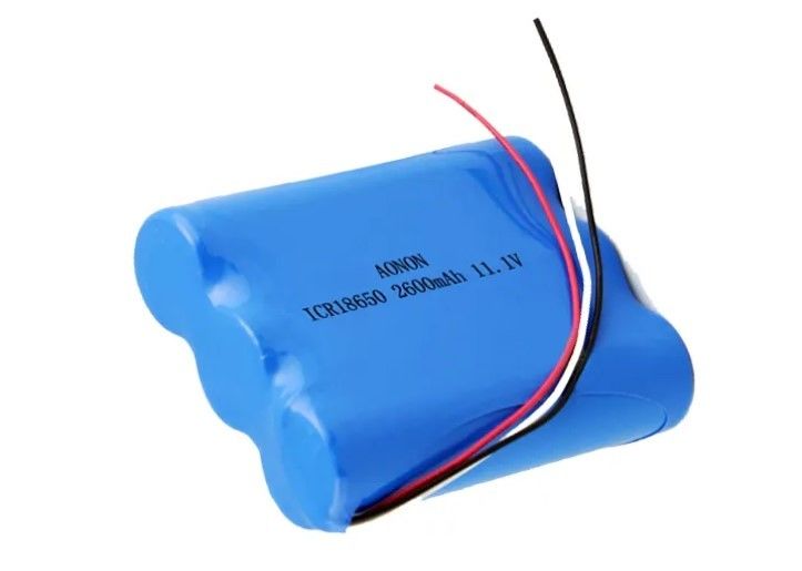 11.1V/12V 2600mAh 18650 リチウムバッテリーパック IEC62133 医療機器の真空ロボットバッテリー