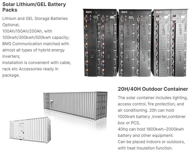ESS 10年 寿命 屋外電池キャビネット 1MWh 5MWh 10MWh 20ft 40ft コンテナ 太陽電池 エネルギー貯蔵システム