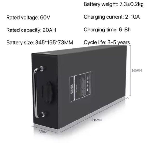 60v 20ah 30ah 35ah 40ah 50ah 電動スクーター用のオートバイ リチウムイオン電池
