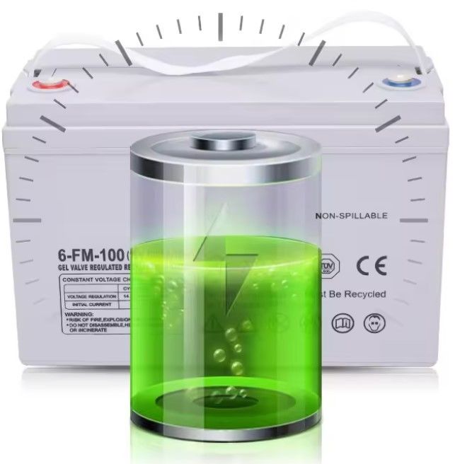 ディープサイクルのバルブ 調節式 再充電可能 65ah 75ah 85ah 100ah 150ah 200ah 12 ウォルト 12v ジェル 太陽光密封鉛酸電池